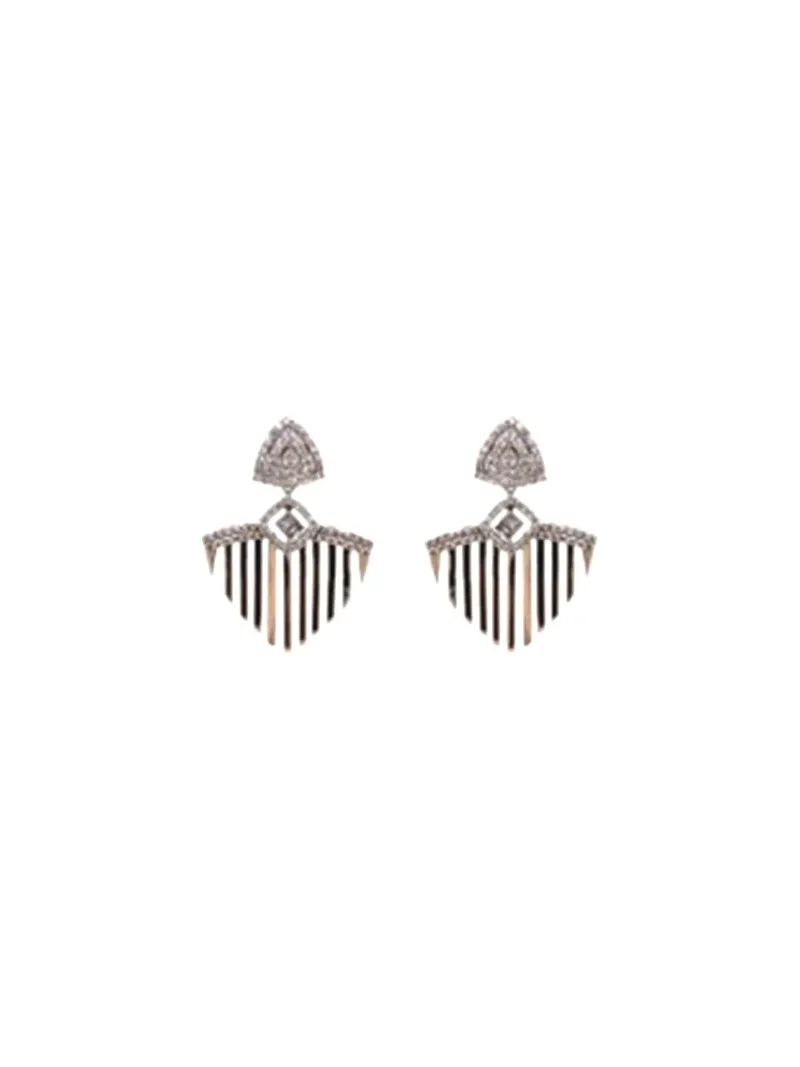 1.3ct Diamond 14K Gold Dangle Earrings