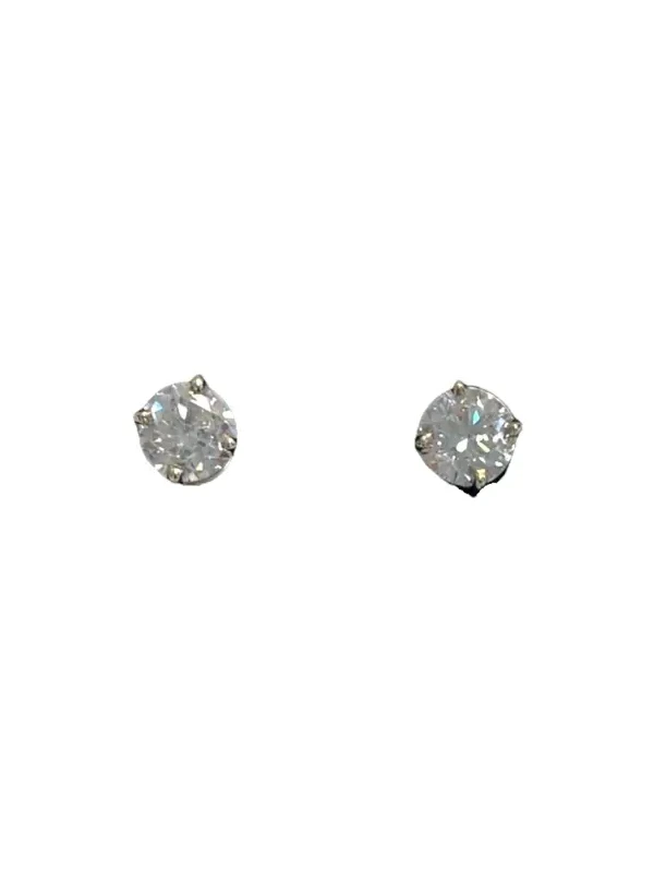 1.40ct Diamond 14K Gold Four Prong Stud Earring
