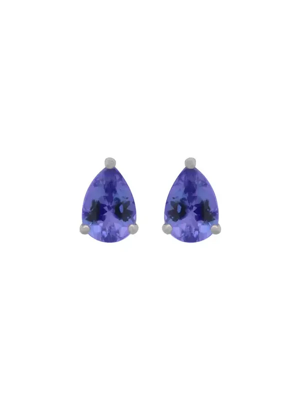 1.40ct Tanzanite 14K Gold Pear Stud Earrings