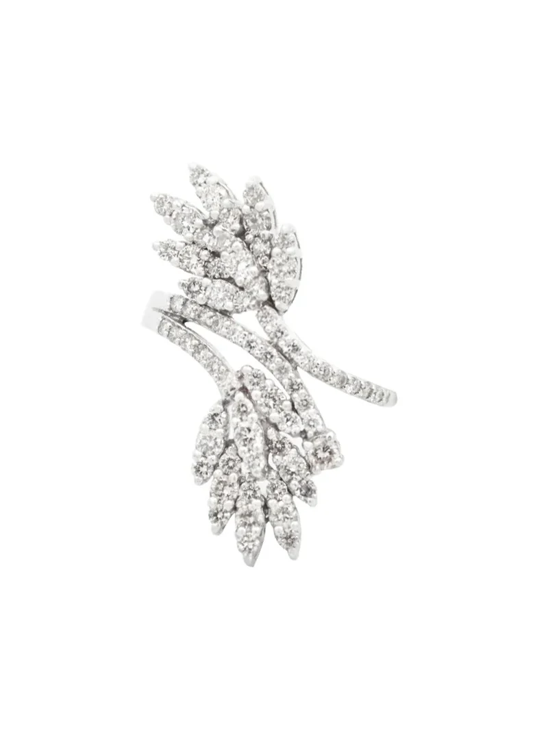 1.50ct Diamond 18K Gold Leaf Ring 1.50ct Diamond 18K Gold Leaf Ring
