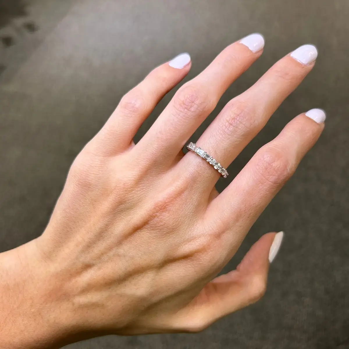 Wish Fine Jewelry 1.57cts Diamond 18K Gold Eternity Ring | Thumbnail 2 Wish Fine Jewelry 1.57cts Diamond 18K Gold Eternity Ring | Thumbnail 2