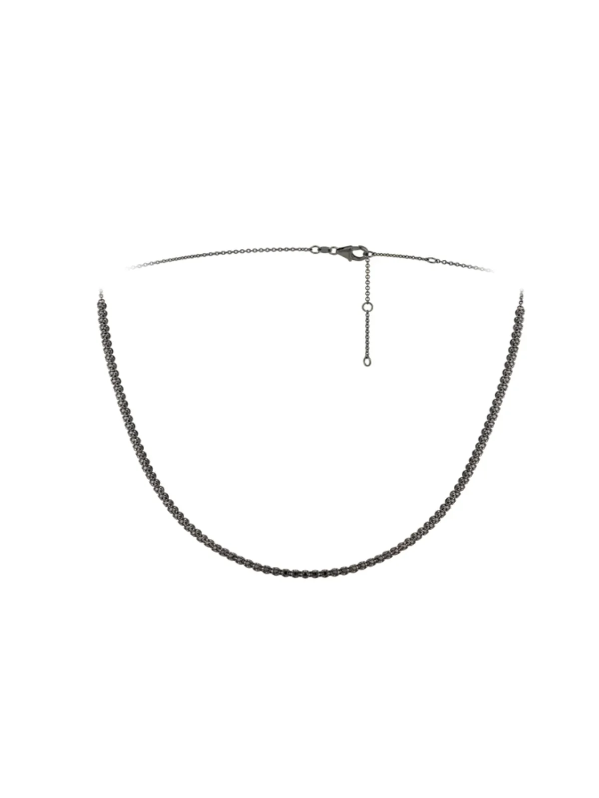 1.60ct Black Diamonds 18K Gold Tennis Necklace 1.60ct Black Diamonds 18K Gold Tennis Necklace