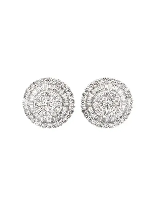 1.73cts Diamond 18K Gold Illusion Set Stud Earrings 1.73cts Diamond 18K Gold Illusion Set Stud Earrings