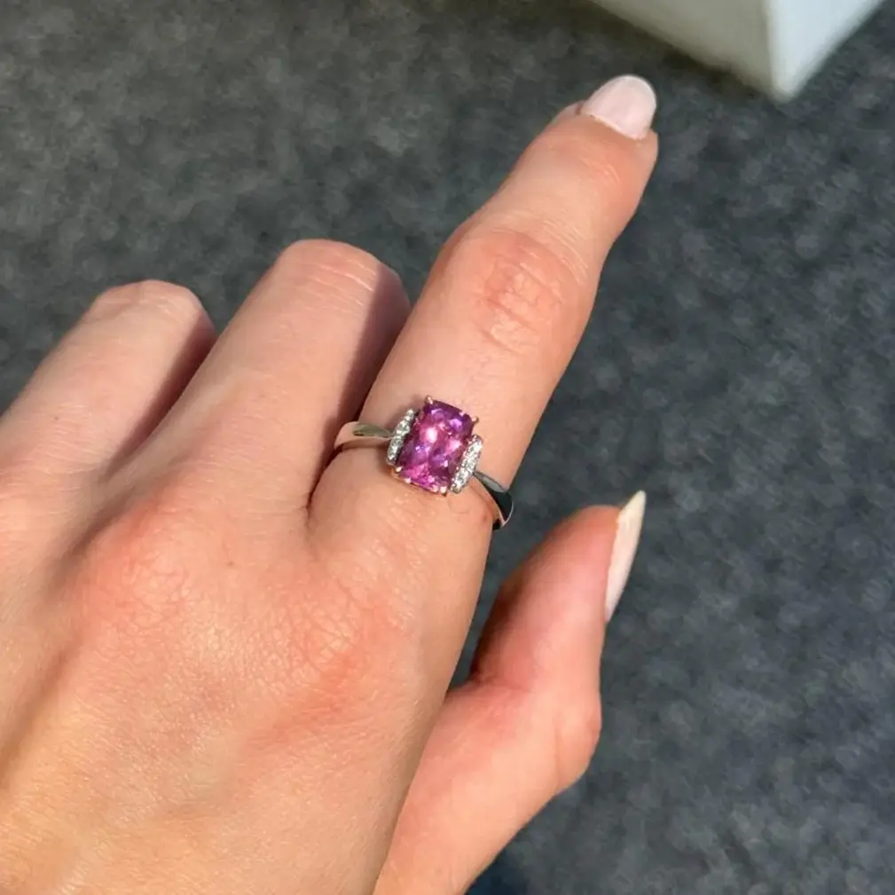 Wish Fine Jewelry 1.8cts Toumaline Diamond 18K Gold Ring | Thumbnail 3
