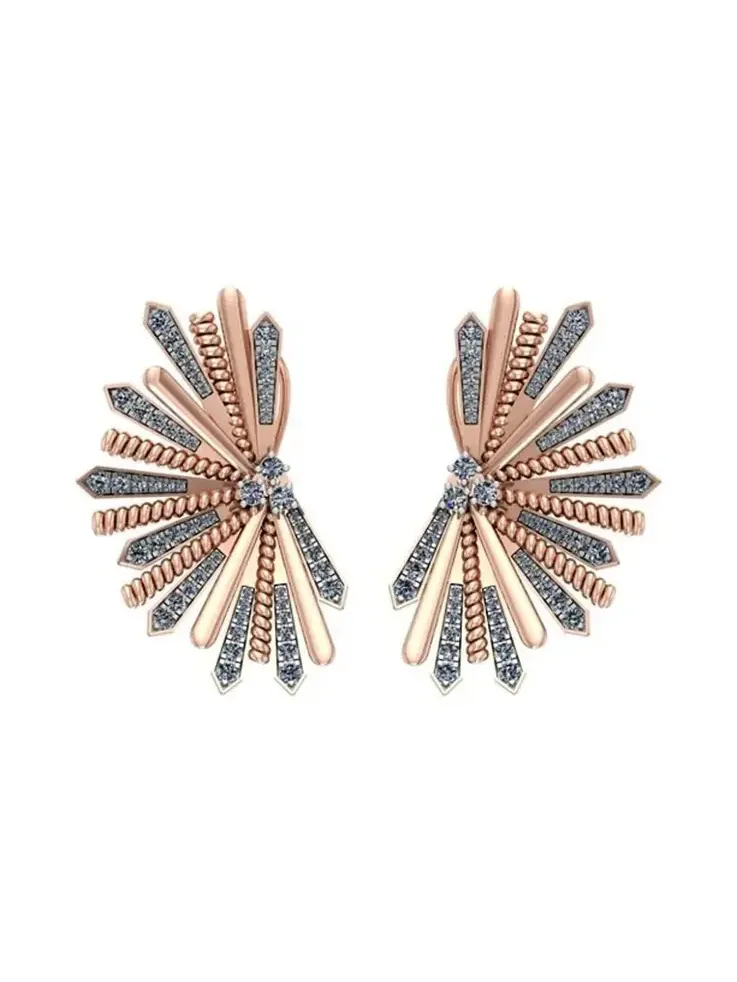 1.91ct Diamond 14K Gold Earrings