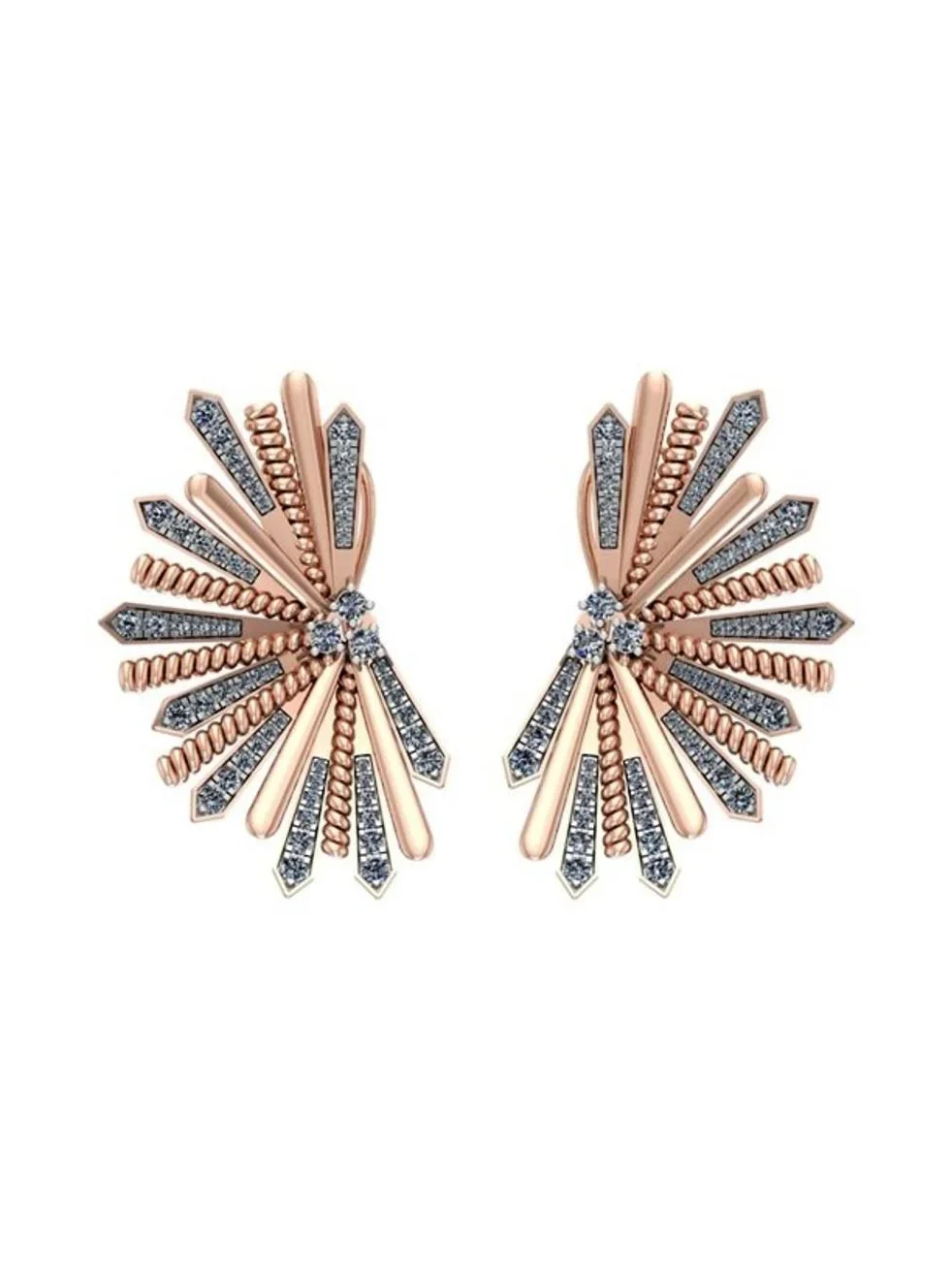 1.91ct Diamond 14K Gold Earrings 1.91ct Diamond 14K Gold Earrings