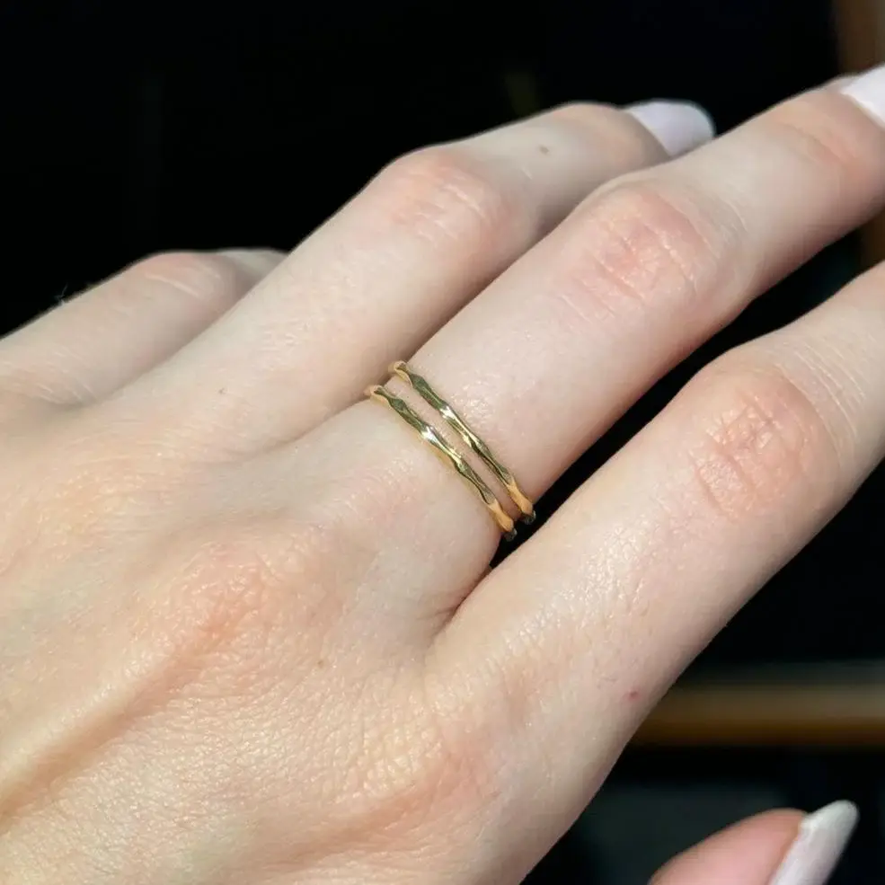 Wish Fine Jewelry 14K Gold Crisscross Ring | Thumbnail 2