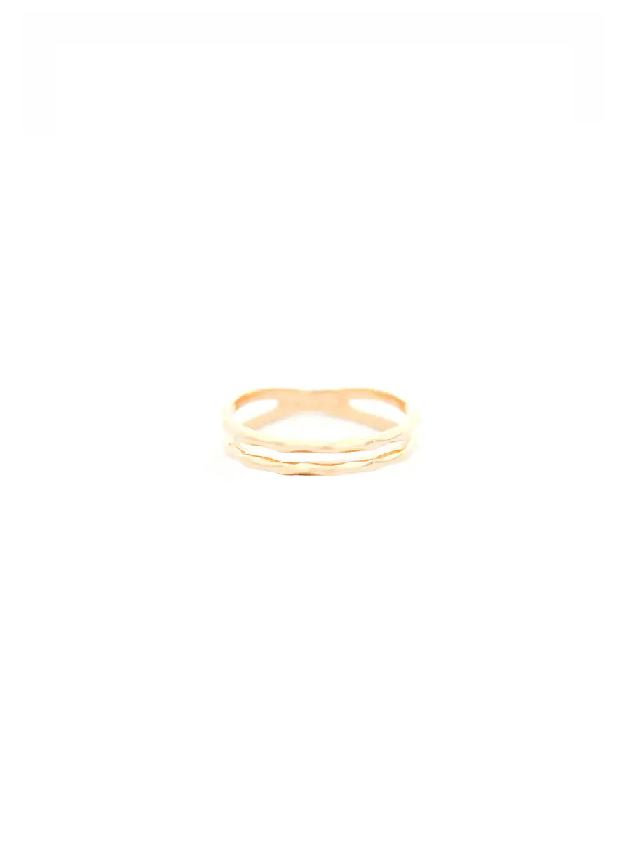 Wish Fine Jewelry 14K Gold Crisscross Ring