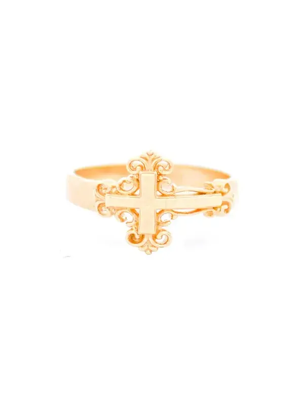 Wish Fine Jewelry 14K Gold Cross Ring