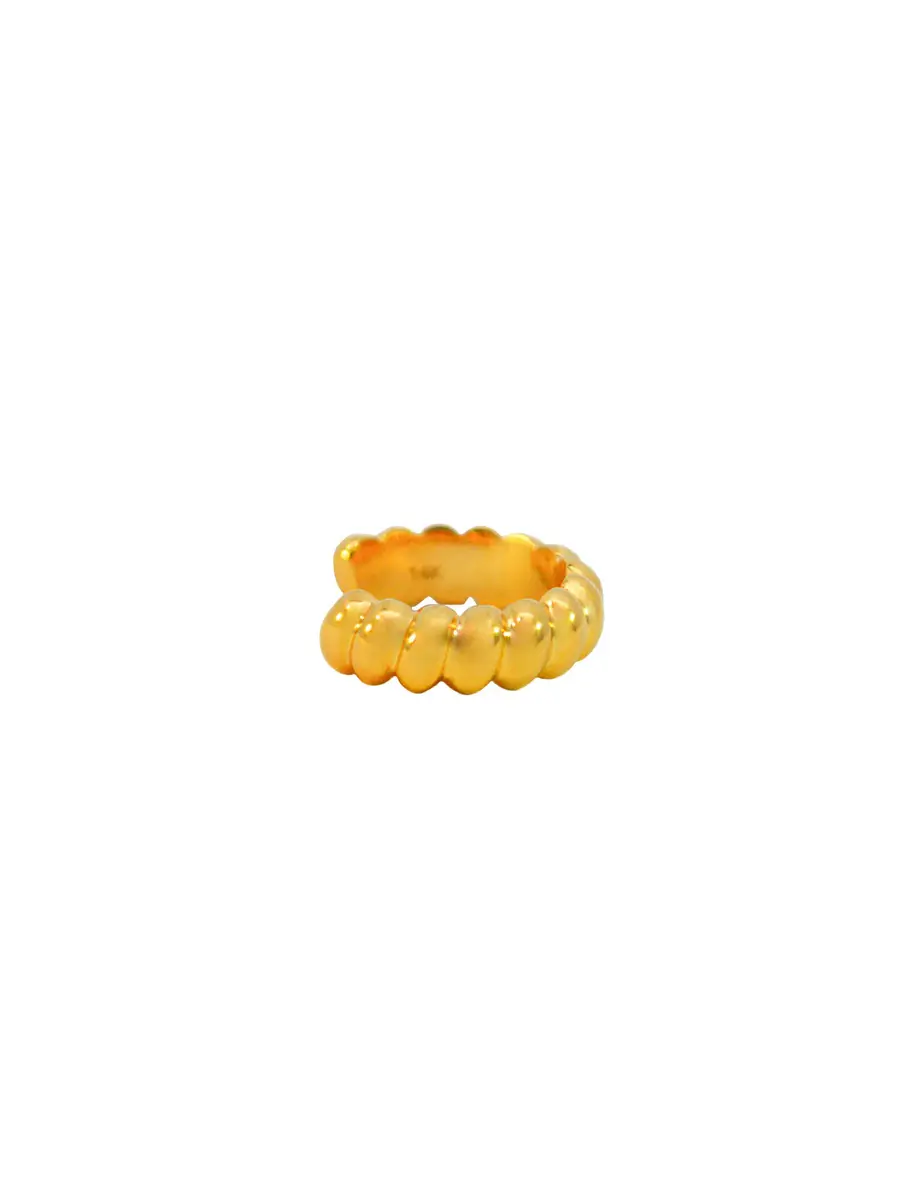 Wish Fine Jewelry 14K Gold Grooved Ear Cuff | Thumbnail 2 Wish Fine Jewelry 14K Gold Grooved Ear Cuff | Thumbnail 2