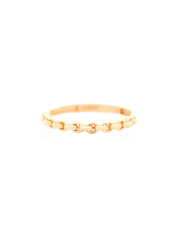 14K Gold Half Chain Ring