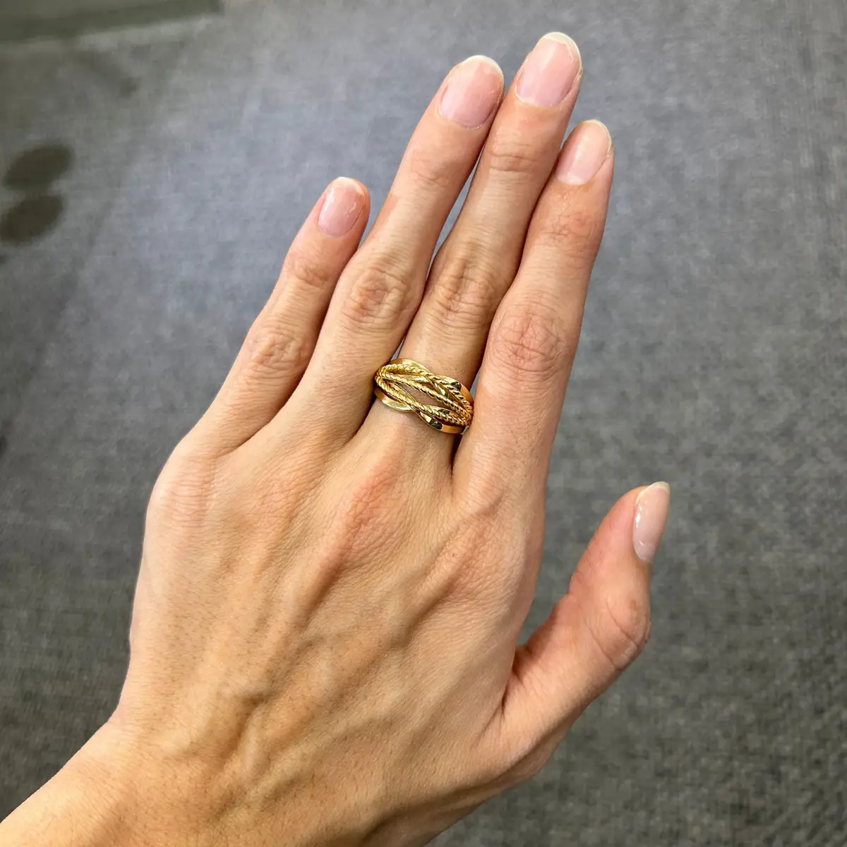 Wish Fine Jewelry 14K Gold Twisted Ring | Thumbnail 3