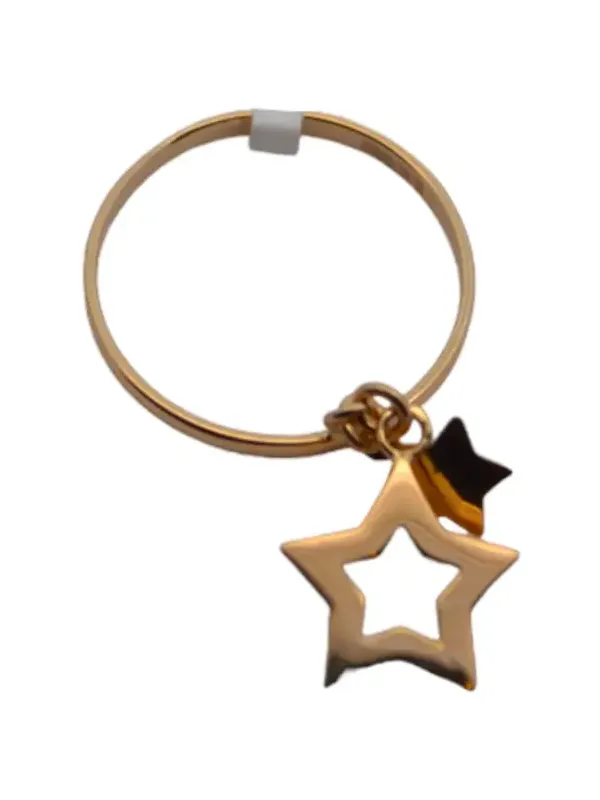 Wish Fine Jewelry 14K YG PLAIN BAND WITH STAR DROP Ring