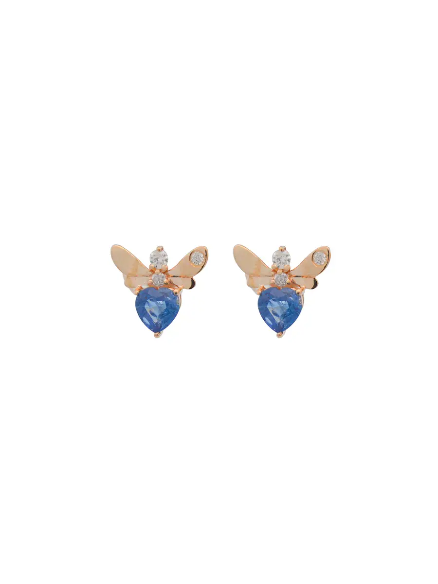 Wish Fine Jewelry 14KY 2.05G/ BLUE SAPH:1.1CT /DIA:0.15CT | Image 1 Wish Fine Jewelry 14KY 2.05G/ BLUE SAPH:1.1CT /DIA:0.15CT | Image 1