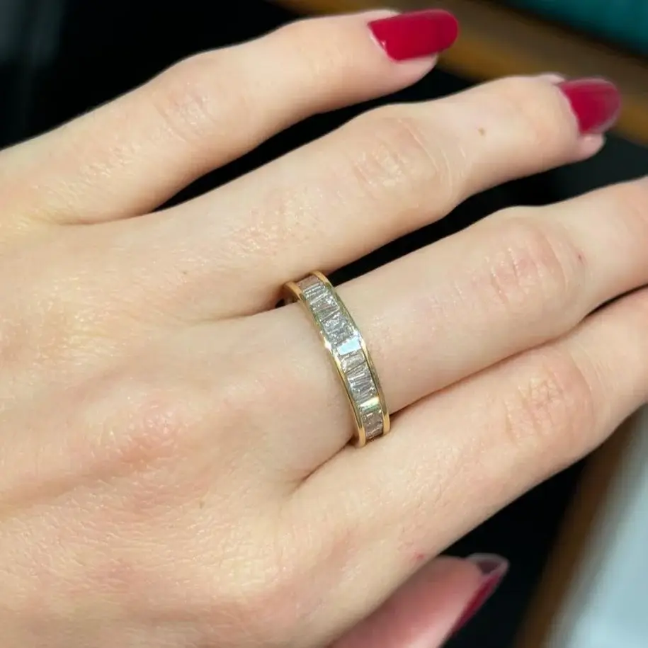 Wish Fine Jewelry 14KY 3 ct DIA SIZE 7.5 | Thumbnail 2