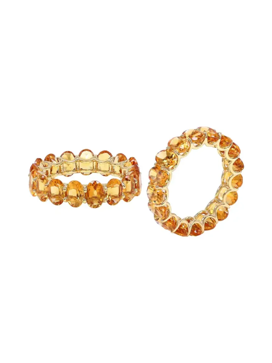14KY GOLD - 2.16 GM/ GROSS WT - 3.62 GM CITRINE - 7.31 CT (17) / 6x4 / LQ 14KY GOLD - 2.16 GM/ GROSS WT - 3.62 GM CITRINE - 7.31 CT (17) / 6x4 / LQ