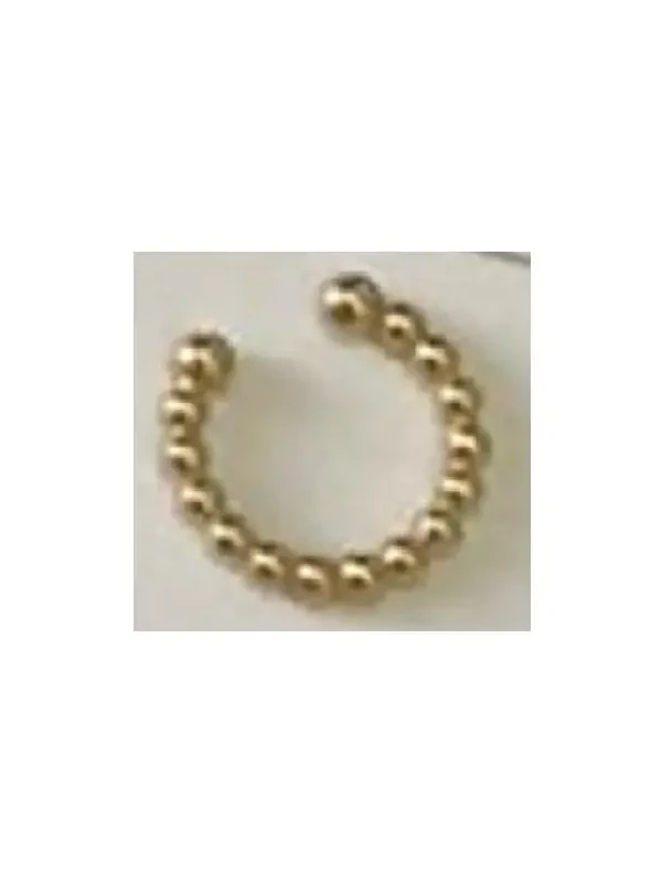 14KY Gold Beaded Cuff