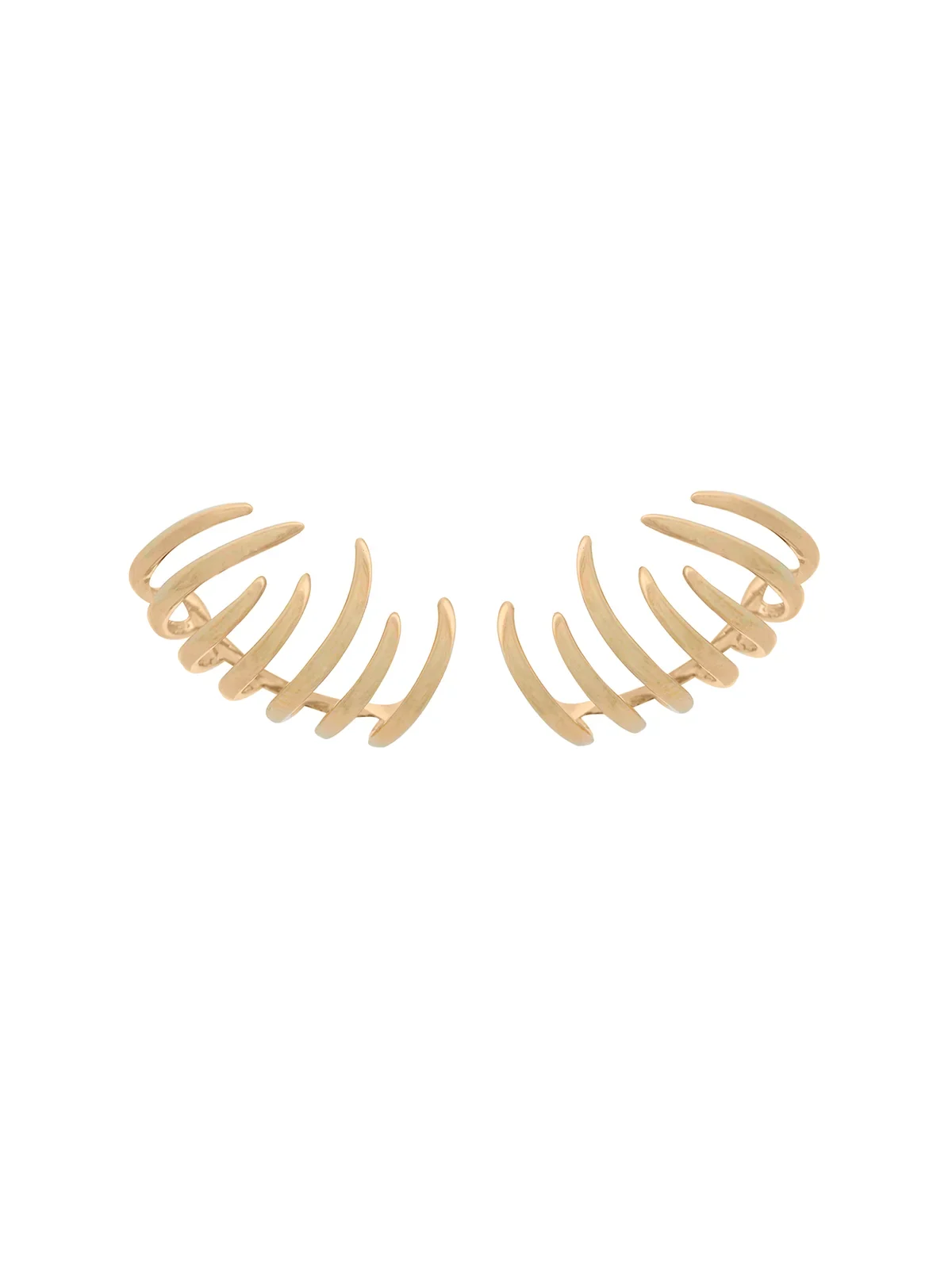 18K Gold Fire Flames Climber Earrings 18K Gold Fire Flames Climber Earrings