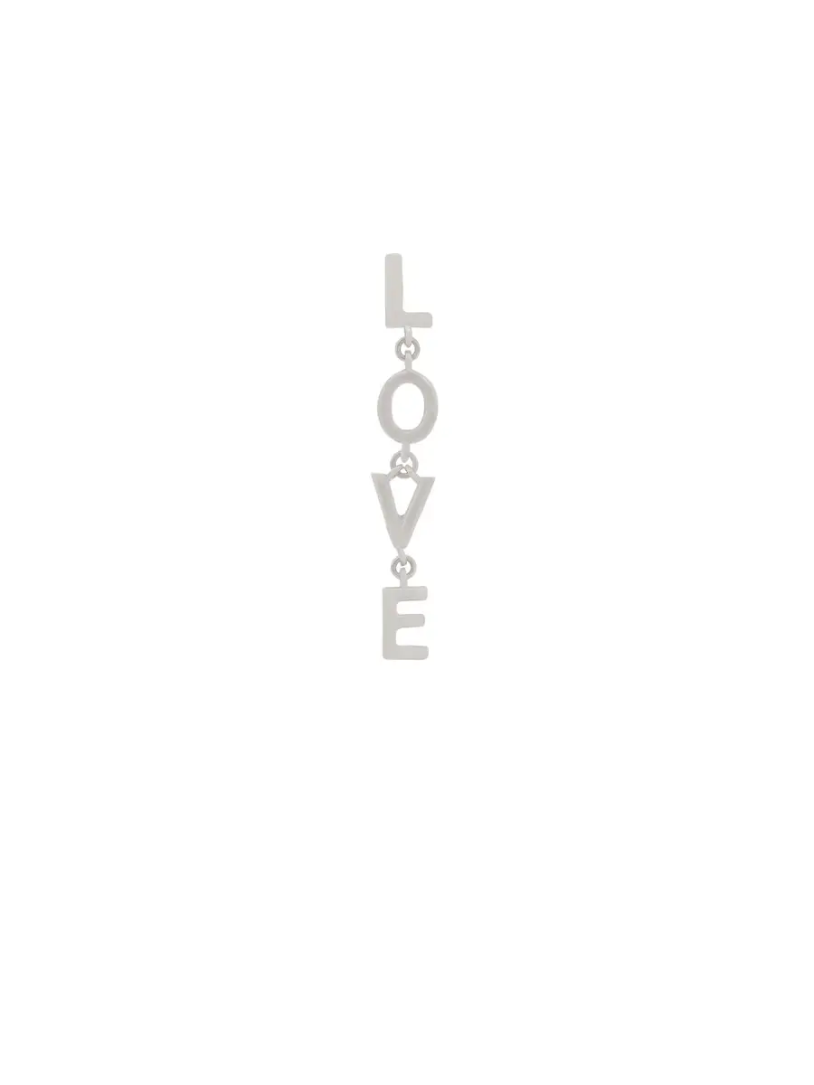 Wish Fine Jewelry 18K Gold Love Single Dangle Drop Earrings | Thumbnail 2