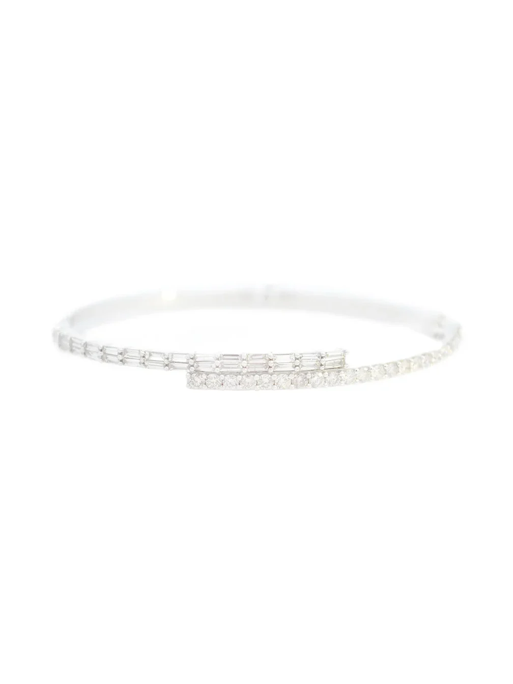 2.07ct Diamond 14K Gold Bypass Bracelet