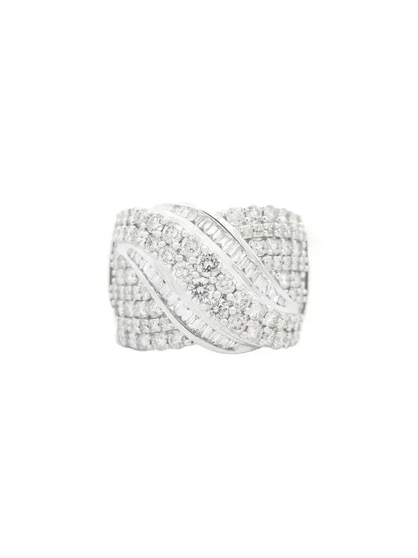 2.0ct Diamond 14K Gold Crossover Ring 2.0ct Diamond 14K Gold Crossover Ring