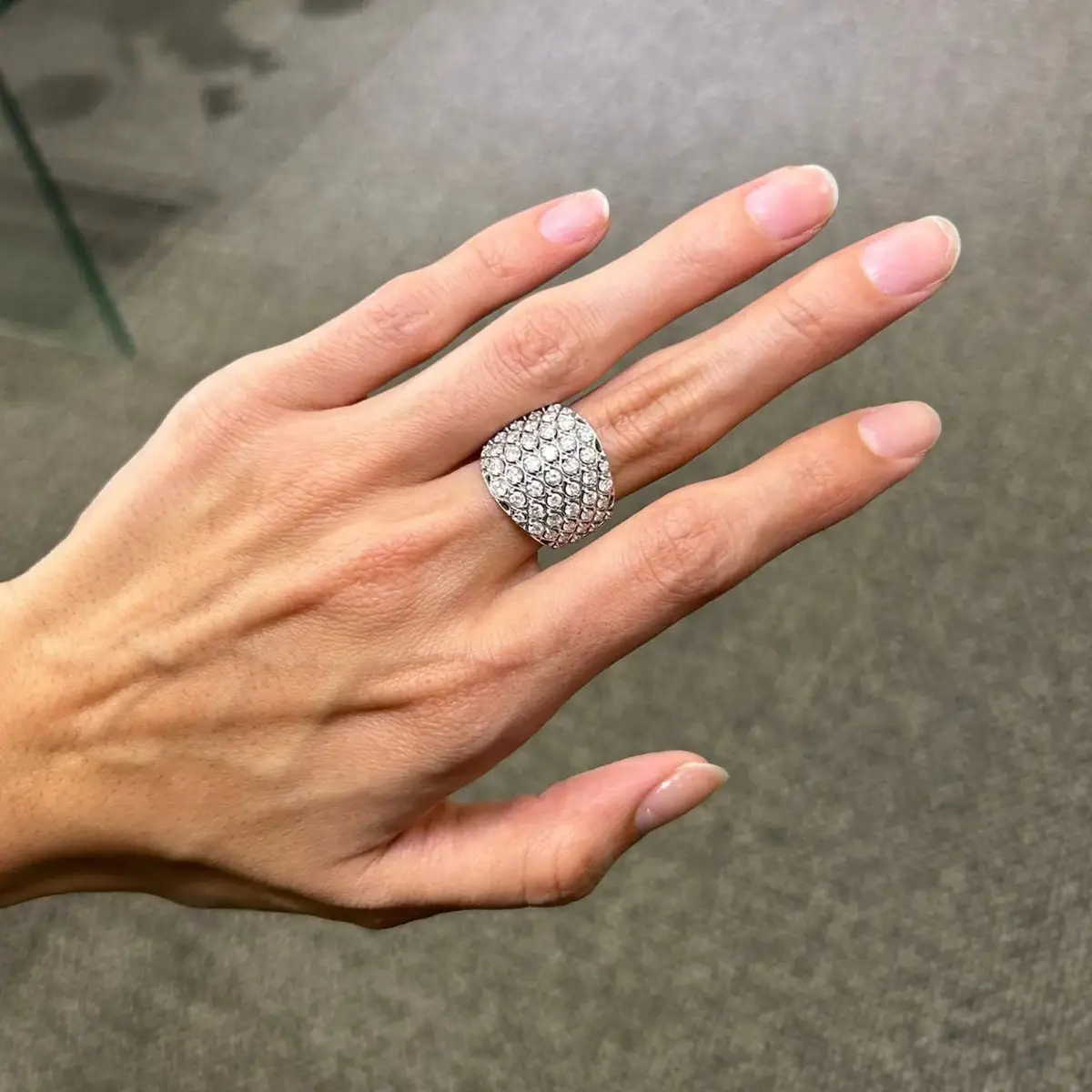 Wish Fine Jewelry 2.0ct Diamond 18K Gold Pave Ring | Thumbnail 2