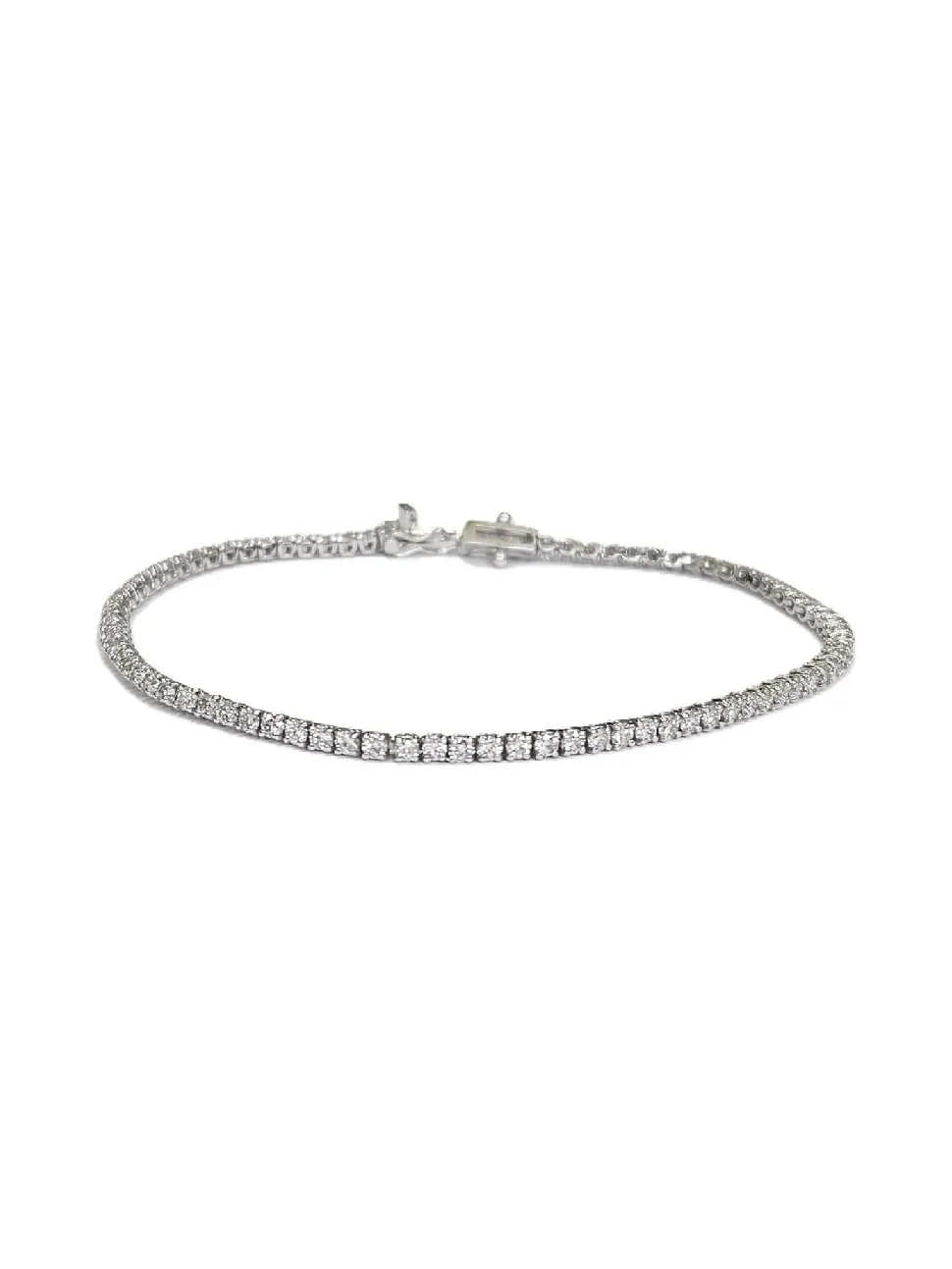 2.14ct Diamond 18K Gold Tennis Bracelet