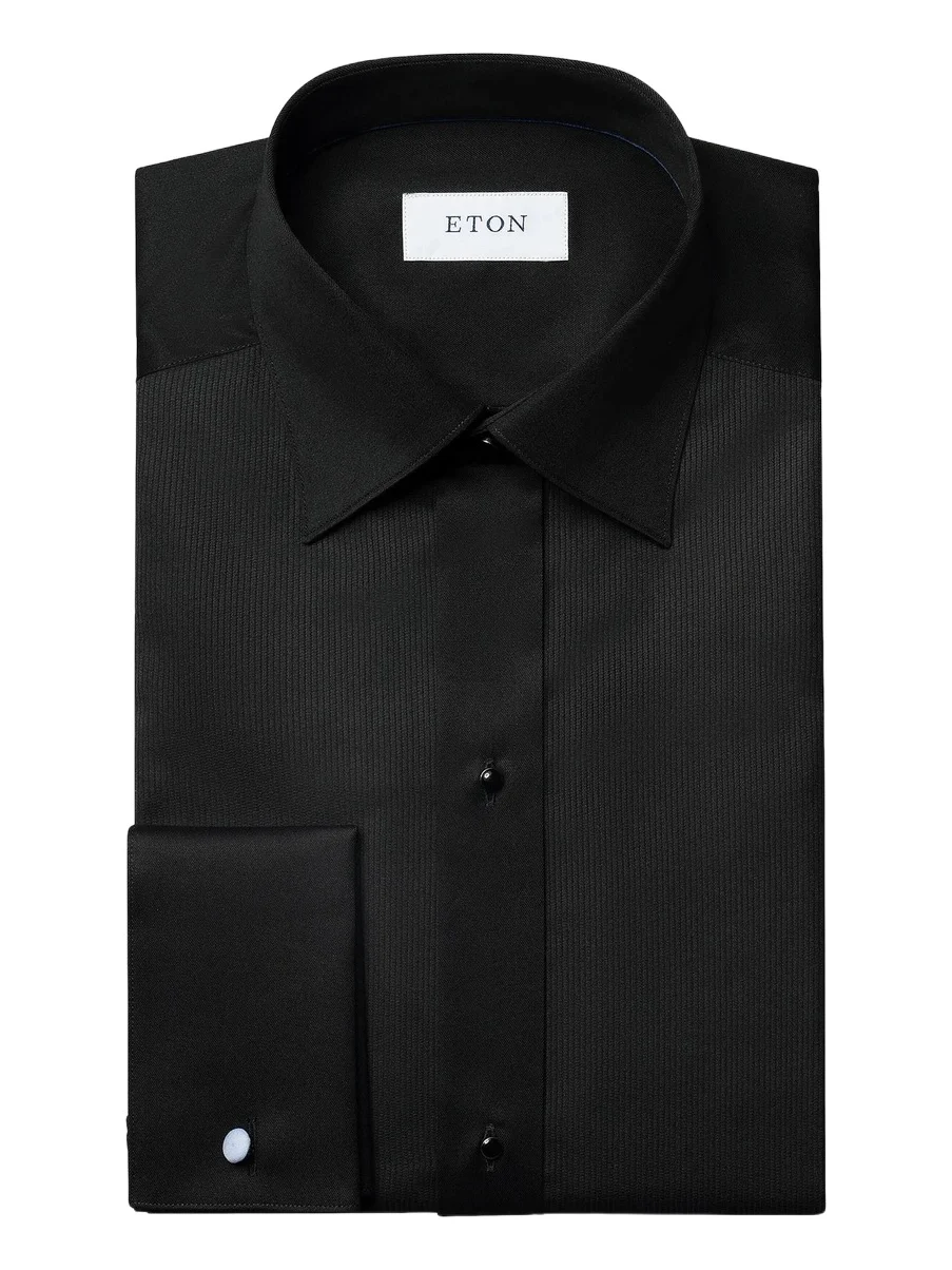 Men's Contemporary-Fit Plissé Bib Formal Shirt Men's Contemporary-Fit Plissé Bib Formal Shirt
