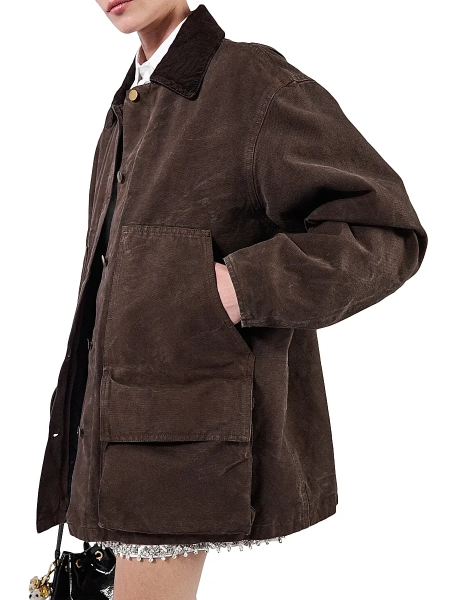 Prada Women's Canvas Jacket - Brown | Thumbnail 4