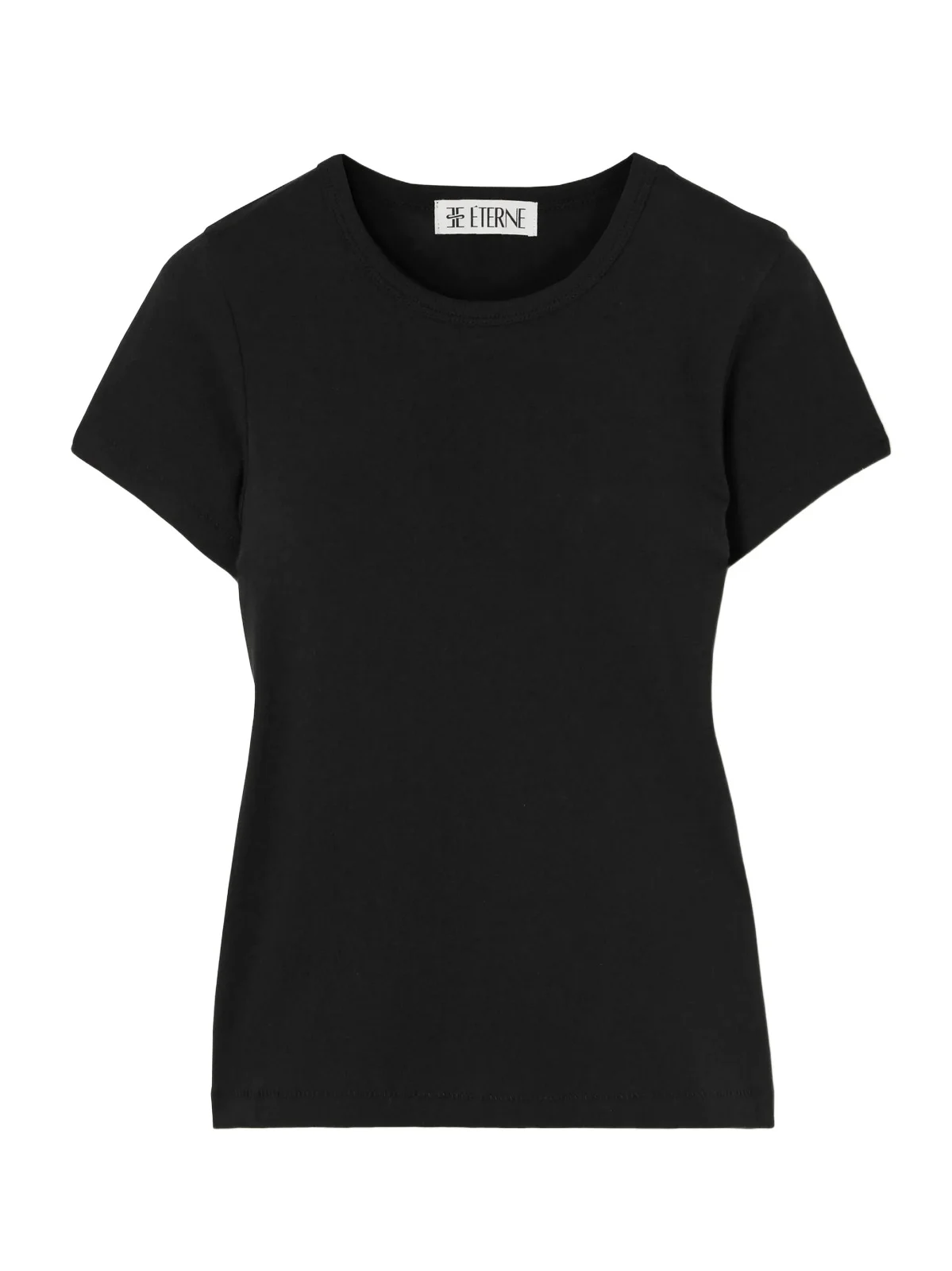 Short Sleeve Baby Tee Cotton And Modal-blend Jersey T-shirt
