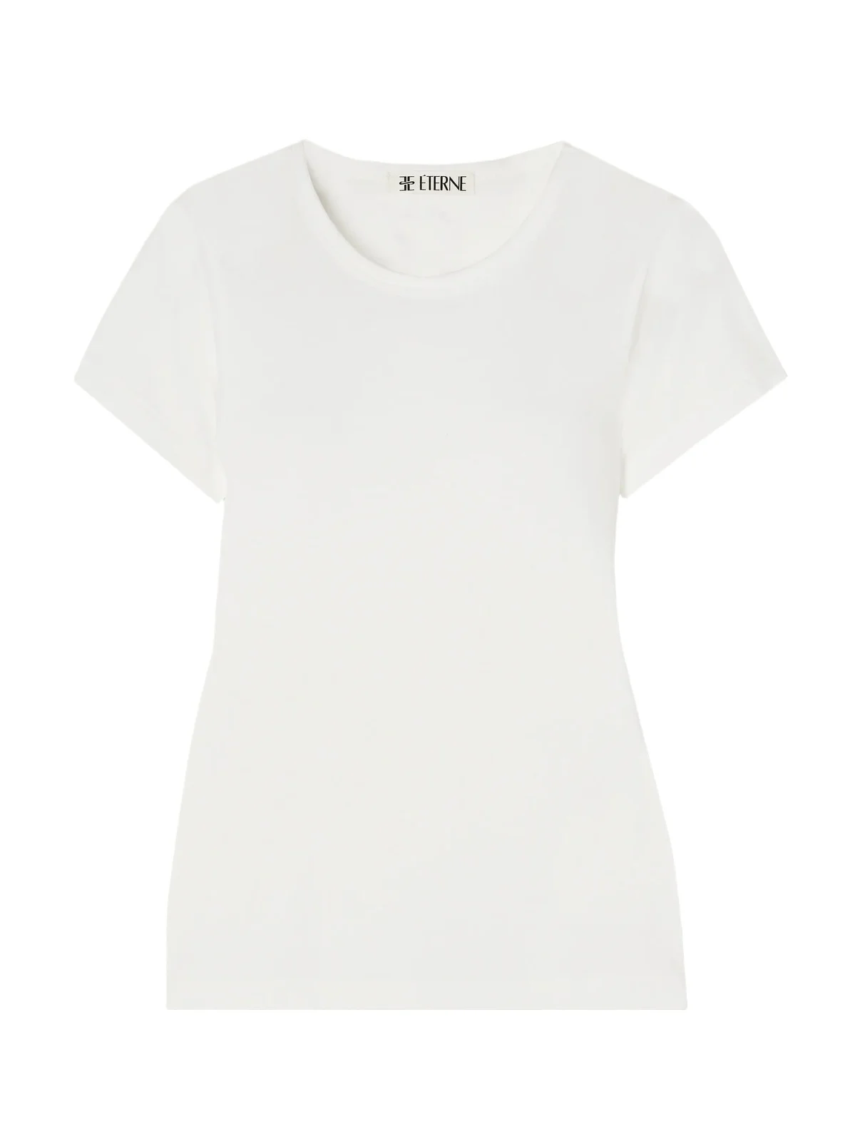 Short Sleeve Baby Tee Cotton And Modal-blend Jersey T-shirt