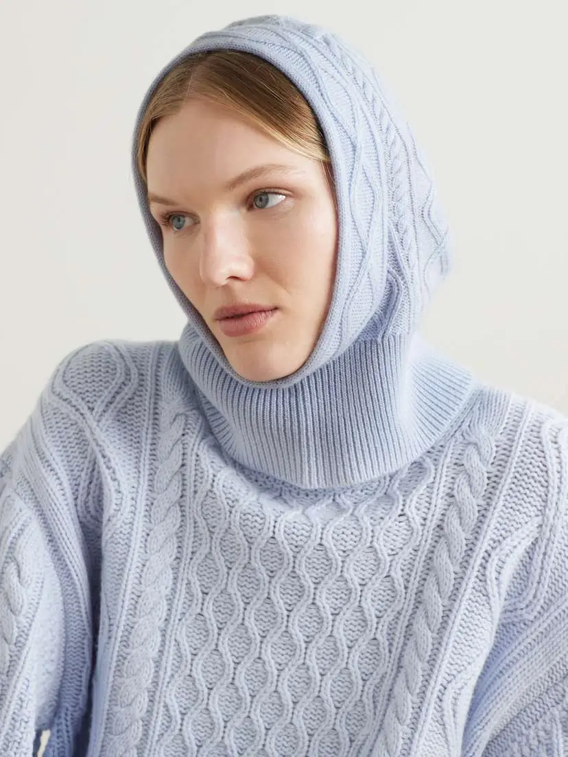 Guest In Residence Cable-knit Wool And Cashmere-blend Balaclava | Thumbnail 2