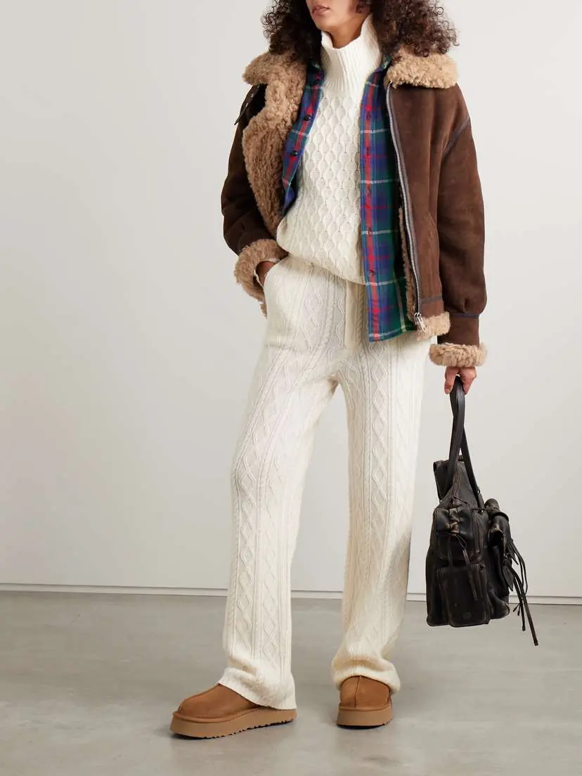 Guest In Residence Cable-knit Wool And Cashmere-blend Straight-leg Pants | Thumbnail 2 Guest In Residence Cable-knit Wool And Cashmere-blend Straight-leg Pants | Thumbnail 2