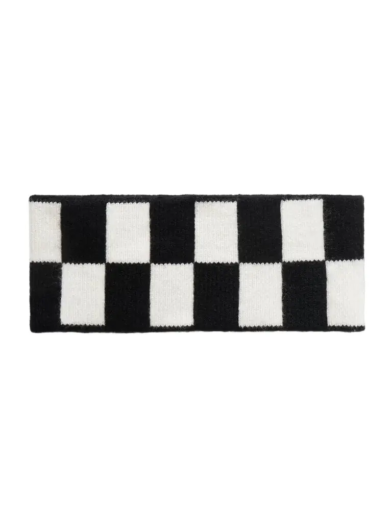 Checked Cashmere Headband