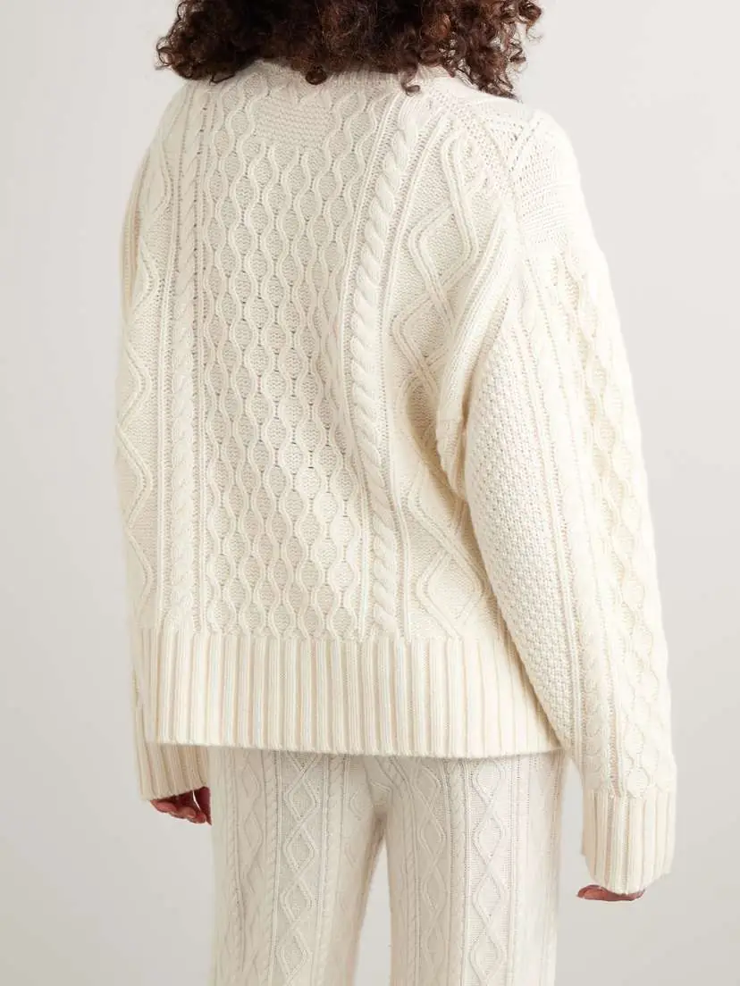 Guest In Residence Cable-knit Wool And Cashmere-blend Turtleneck Sweater | Thumbnail 3 Guest In Residence Cable-knit Wool And Cashmere-blend Turtleneck Sweater | Thumbnail 3