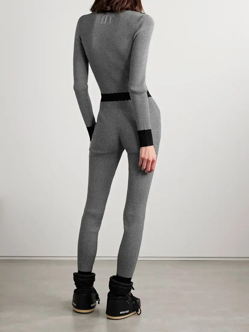 Guest In Residence Speed Skate Ribbed Striped Merino Wool-blend Jumpsuit | Thumbnail 4 Guest In Residence Speed Skate Ribbed Striped Merino Wool-blend Jumpsuit | Thumbnail 4