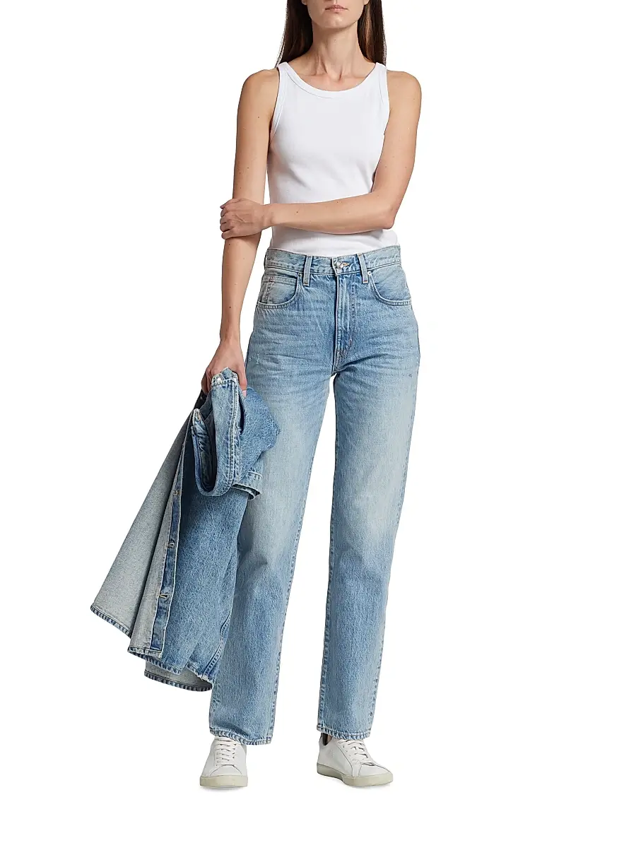 SLVRLAKE Women's London High-Rise Straight-Leg Jeans | Thumbnail 2 SLVRLAKE Women's London High-Rise Straight-Leg Jeans | Thumbnail 2