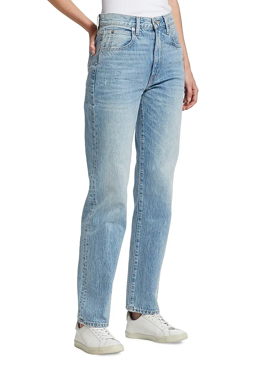 SLVRLAKE Women's London High-Rise Straight-Leg Jeans | Thumbnail 4 SLVRLAKE Women's London High-Rise Straight-Leg Jeans | Thumbnail 4
