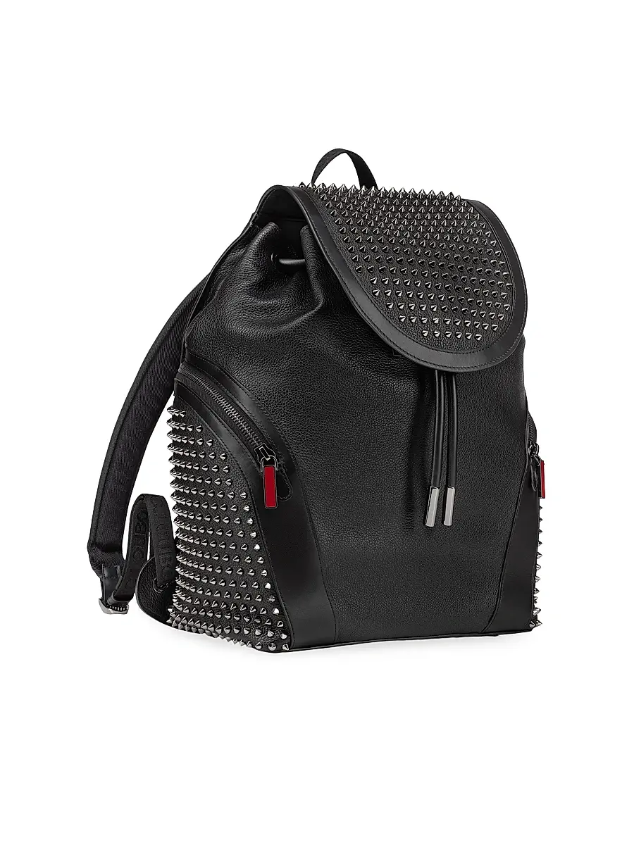 Christian Louboutin Men's Funky Calfskin Backpack - Black | Thumbnail 2 Christian Louboutin Men's Funky Calfskin Backpack - Black | Thumbnail 2