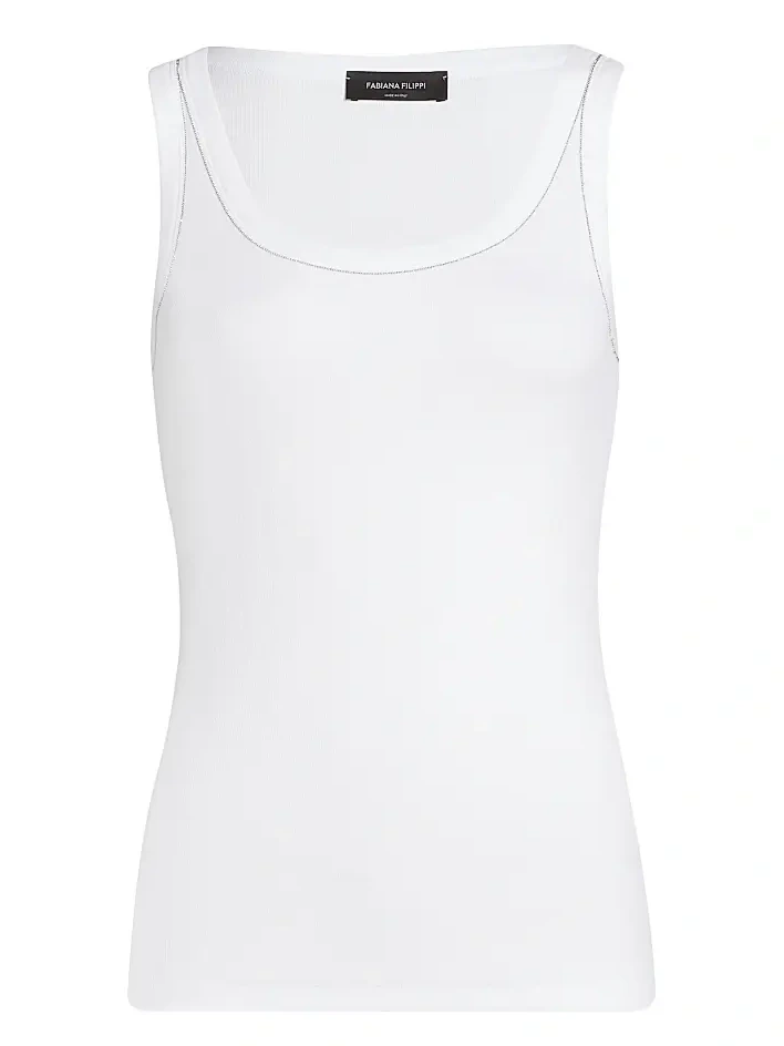 Women's Rib-Knit Jersey Tank Top