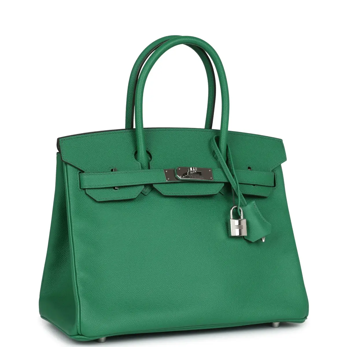 HERMÈS Pre-owned Hermes Birkin 30 Cactus Epsom Palladium Hardware | Thumbnail 2