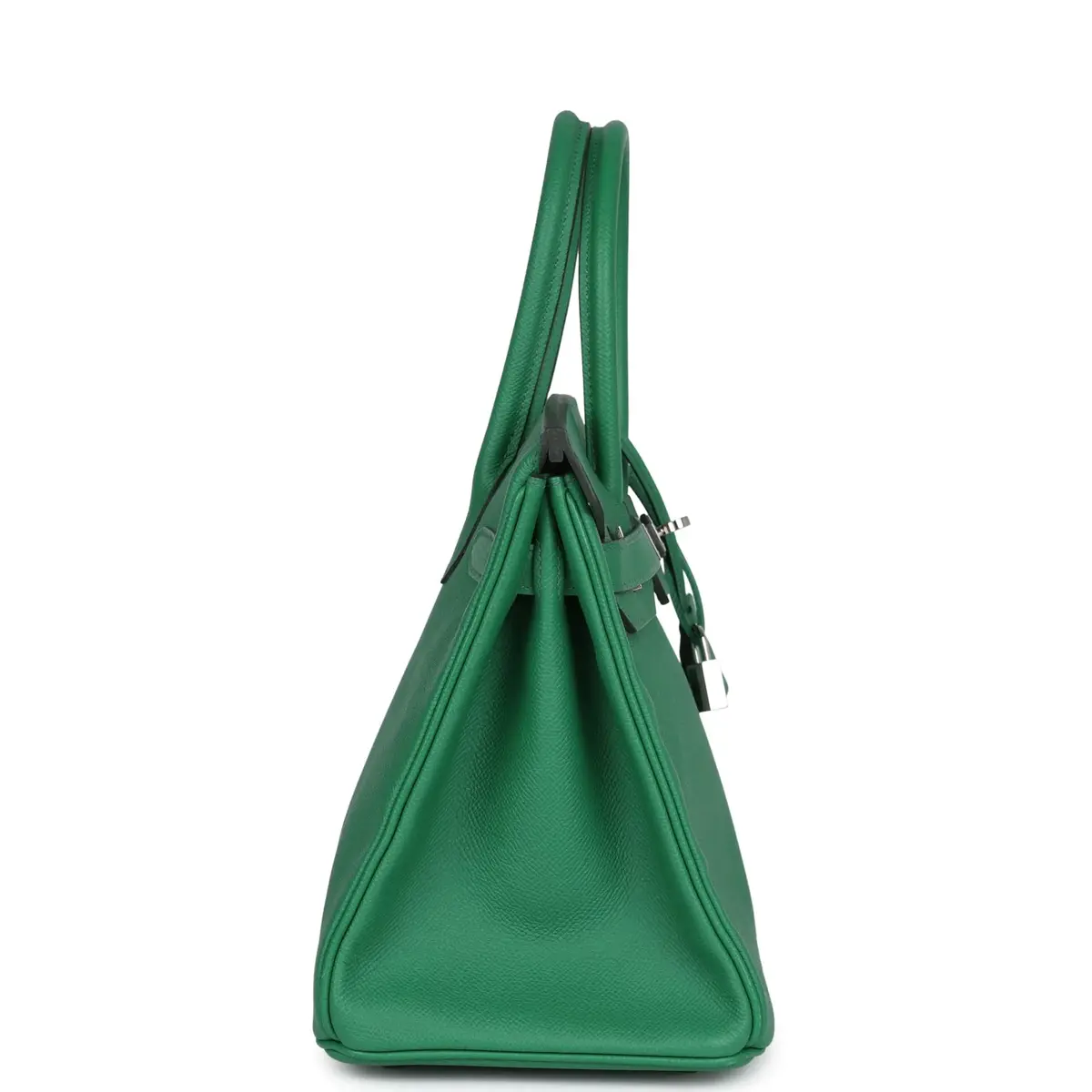 HERMÈS Pre-owned Hermes Birkin 30 Cactus Epsom Palladium Hardware | Thumbnail 4