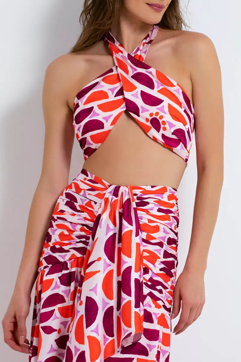 Solis Cross-Front Cropped Top (FINAL SALE)
