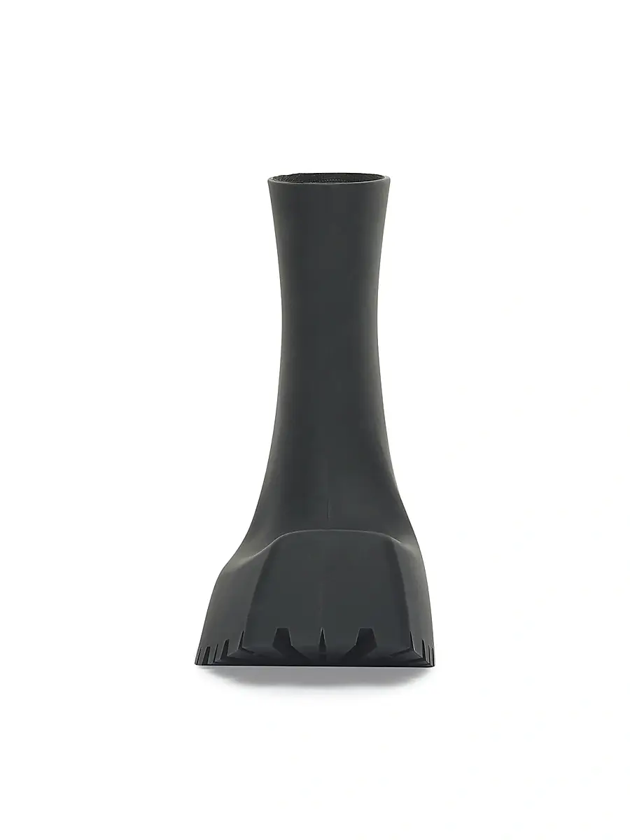 Balenciaga Women's Trooper Rubber Boots - Black | Thumbnail 3 Balenciaga Women's Trooper Rubber Boots - Black | Thumbnail 3