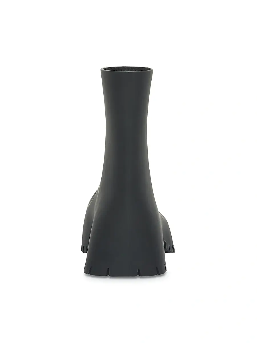 Balenciaga Women's Trooper Rubber Boots - Black | Thumbnail 4 Balenciaga Women's Trooper Rubber Boots - Black | Thumbnail 4