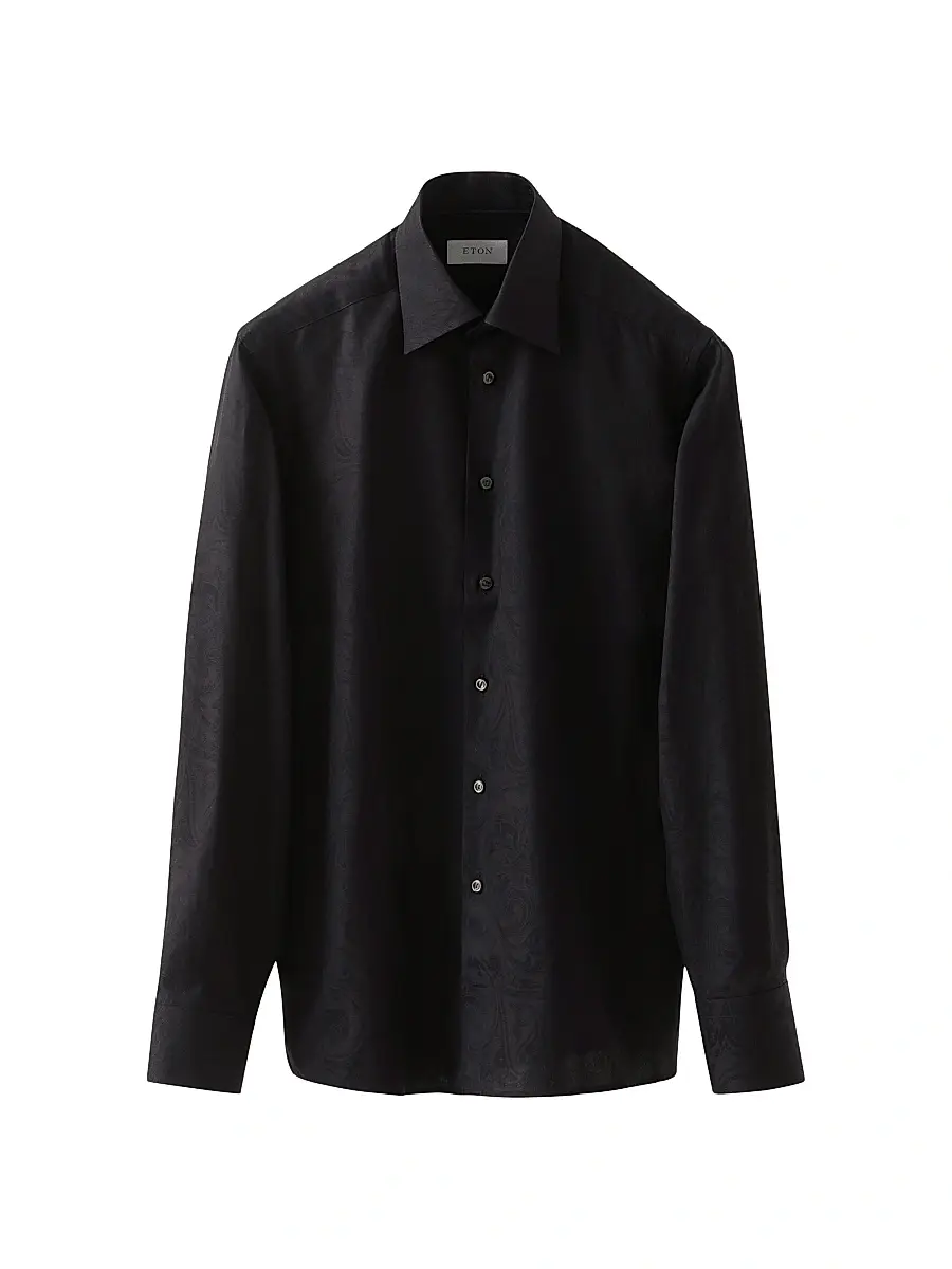 Eton Men's Contemporary-Fit Floral Jacquard Shirt | Thumbnail 2 Eton Men's Contemporary-Fit Floral Jacquard Shirt | Thumbnail 2