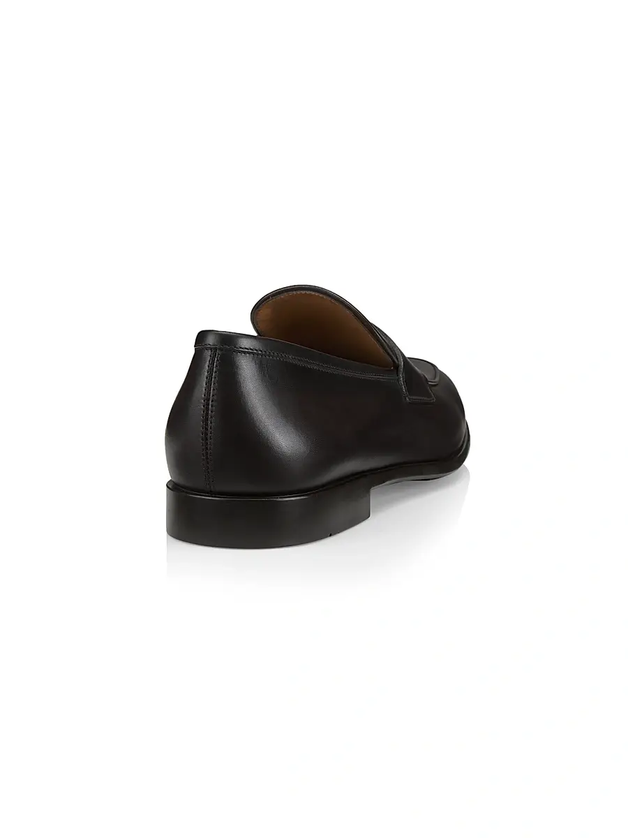 Ferragamo Men's Funes Leather Loafers - Hickory | Thumbnail 3