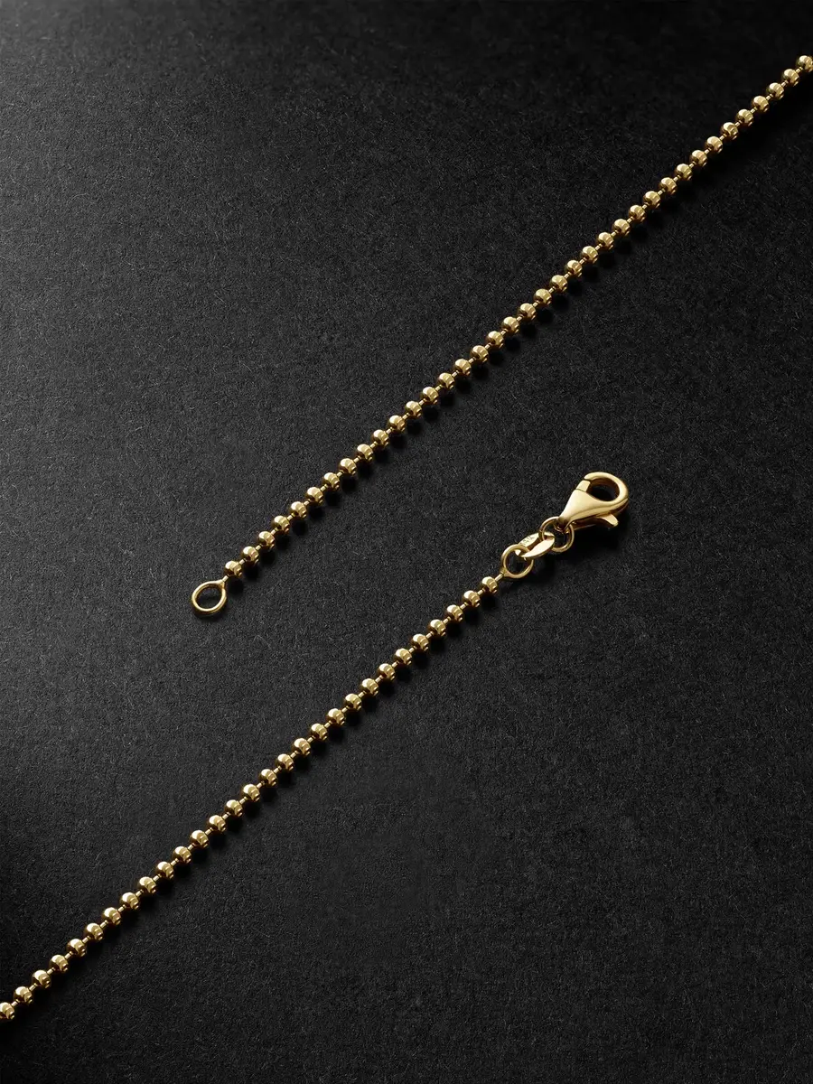 Alex Moss New York 20-inch 14-Karat Gold Ball Chain Necklace - Men | Thumbnail 3 Alex Moss New York 20-inch 14-Karat Gold Ball Chain Necklace - Men | Thumbnail 3