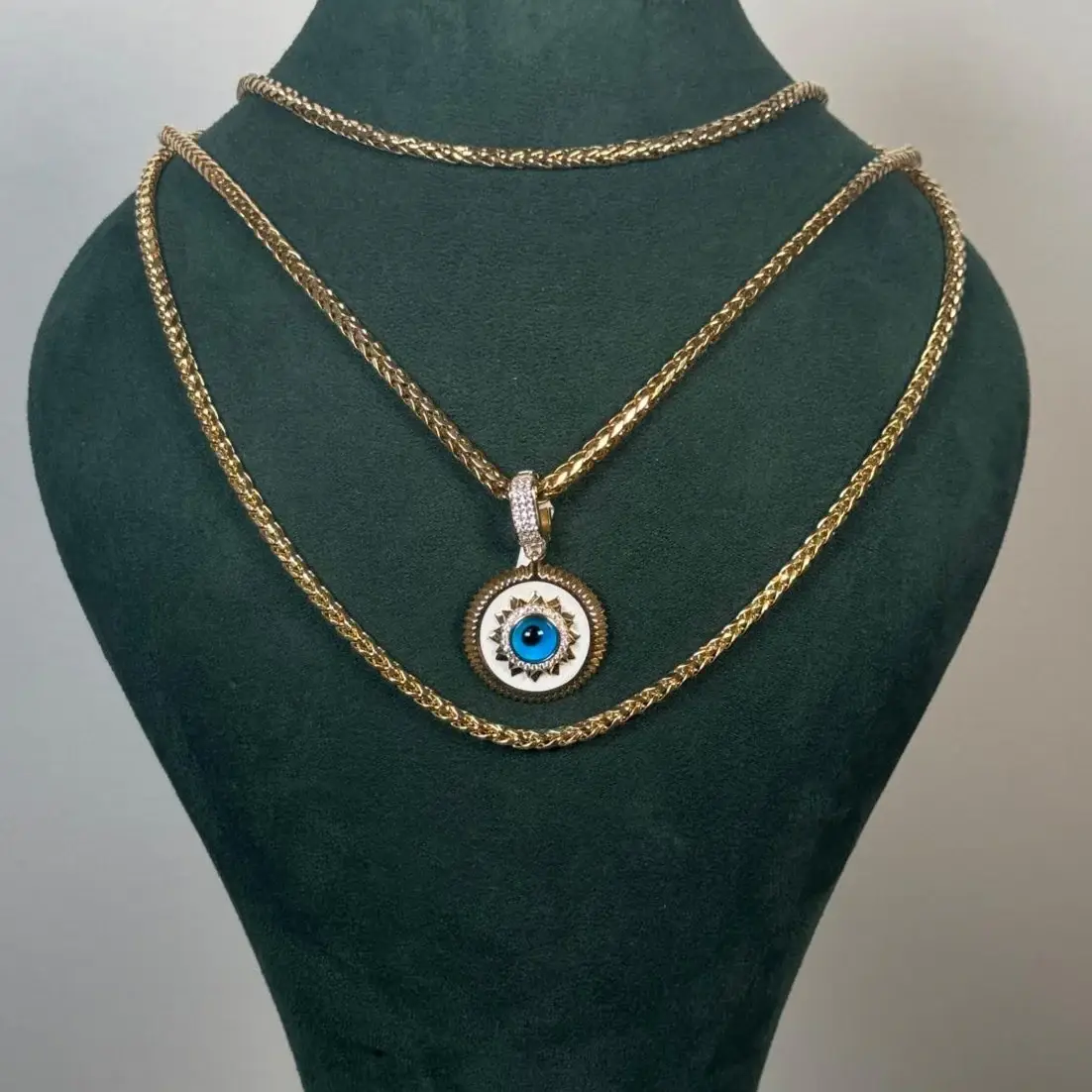 Wish Fine Jewelry 14K Gold Evil Eye Pendant | Thumbnail 2 Wish Fine Jewelry 14K Gold Evil Eye Pendant | Thumbnail 2