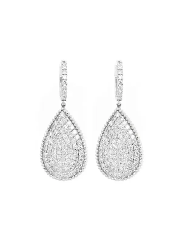 2.75ct Diamond 18K Gold Dangle Earrings